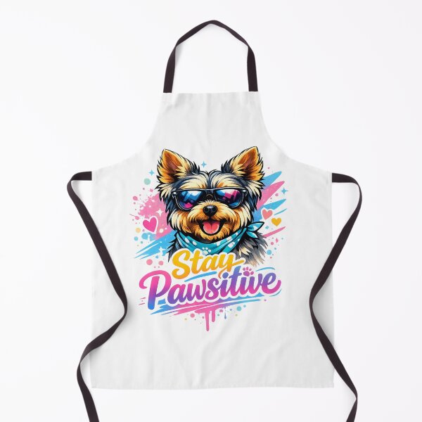 Item preview, Modern Yorkie Art – Stay Pawsitive Dog Design designed and sold by Yorkie Magic Studio .