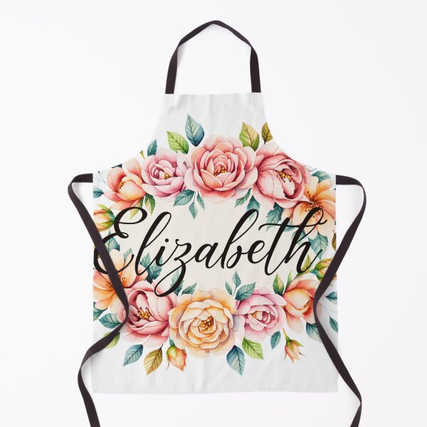 Item preview, Elizabeth Floral Name Watercolor Boho Personalized Design designed and sold by ArcticFoxStudio.