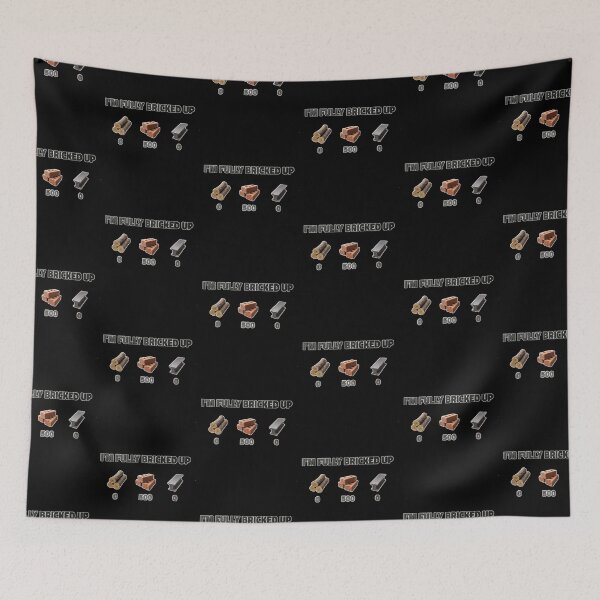 Item preview, I’m Fully Bricked Up Funny Construction Meme Graphic Design designed and sold by NuralsArt.