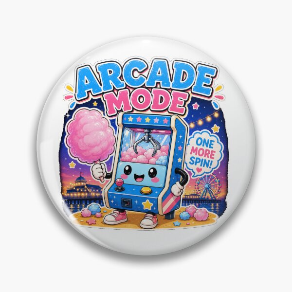 Item preview, Arcade Mode Candy Floss Claw Machine Shirt | Cute Seaside Arcade Retro Kawaii Design designed and sold by Snackwave Ninety.