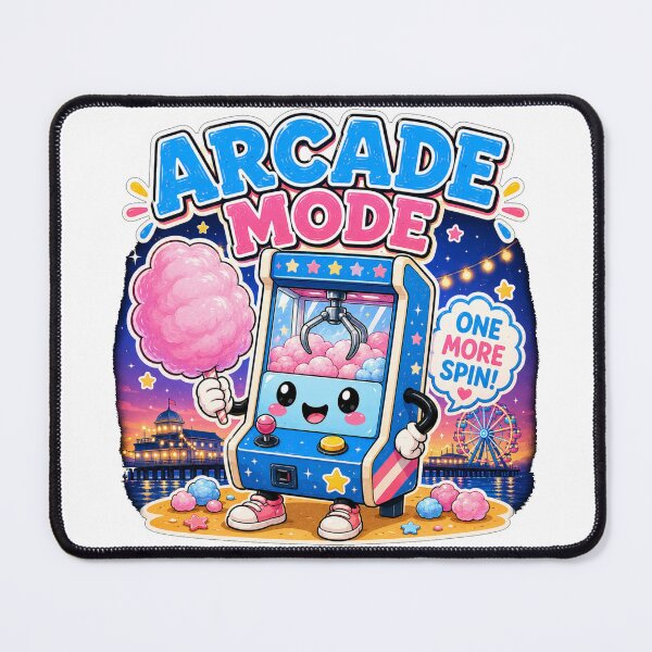 Item preview, Arcade Mode Candy Floss Claw Machine Shirt | Cute Seaside Arcade Retro Kawaii Design designed and sold by Snackwave Ninety.