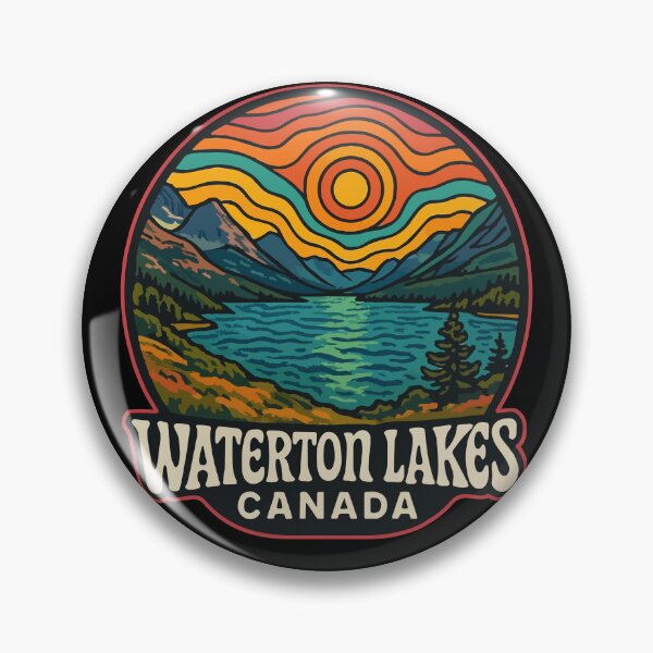 Item preview, Waterton Lakes National Park Canada Trippy Art designed and sold by TomFrontierArt.