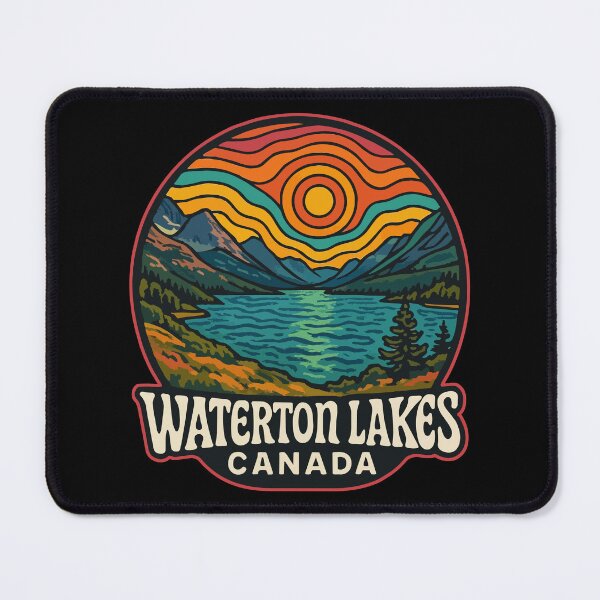 Item preview, Waterton Lakes National Park Canada Trippy Art designed and sold by TomFrontierArt.