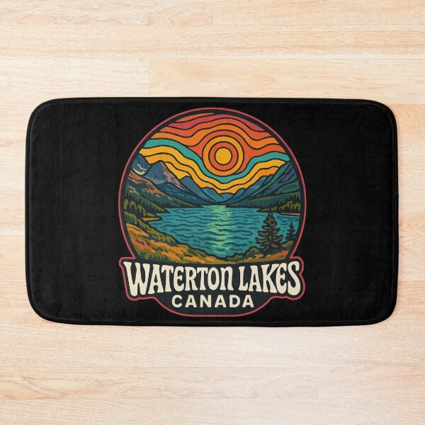 Item preview, Waterton Lakes National Park Canada Trippy Art designed and sold by TomFrontierArt.