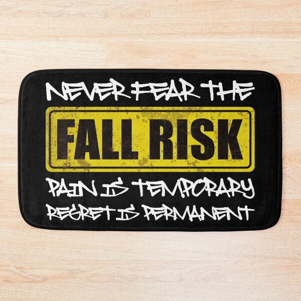 Item preview, NEVER FEAR THE FALL RISK PAIN IS TEMPORARY REGRET IS PERMANENT - Motivational Quote designed and sold by XIOMOS.
