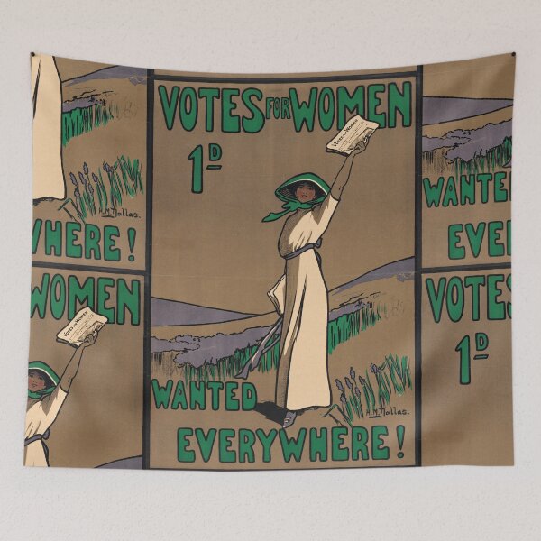 Item preview, Empowering Women's Suffrage Poster | Votes for Women | Art Nouveau Style | Early 20th Century Historical Print & Wall Art designed and sold by artofuniverse.