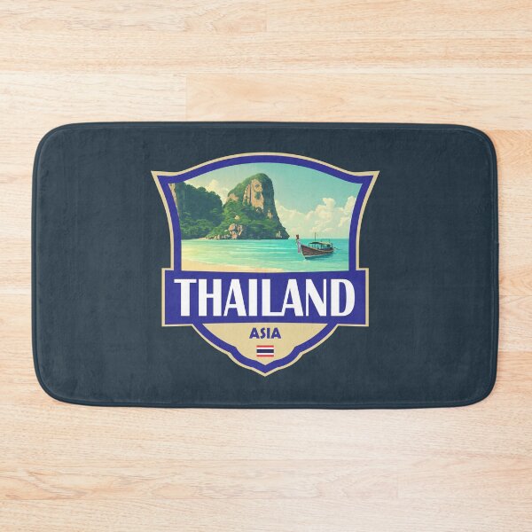 Item preview, Thailand Illustration Retro Badge designed and sold by KrisSidDesigns.