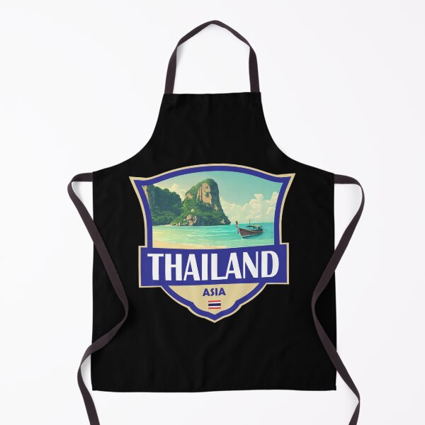 Item preview, Thailand Illustration Retro Badge designed and sold by KrisSidDesigns.