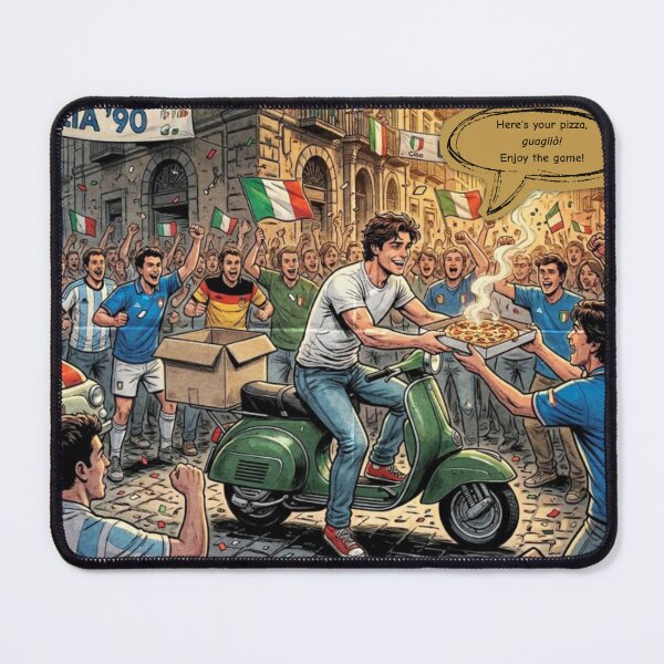 Item preview, Vesuvius 0: Italia 90 World Cup Pizza Delivery designed and sold by inkmxpstudios.