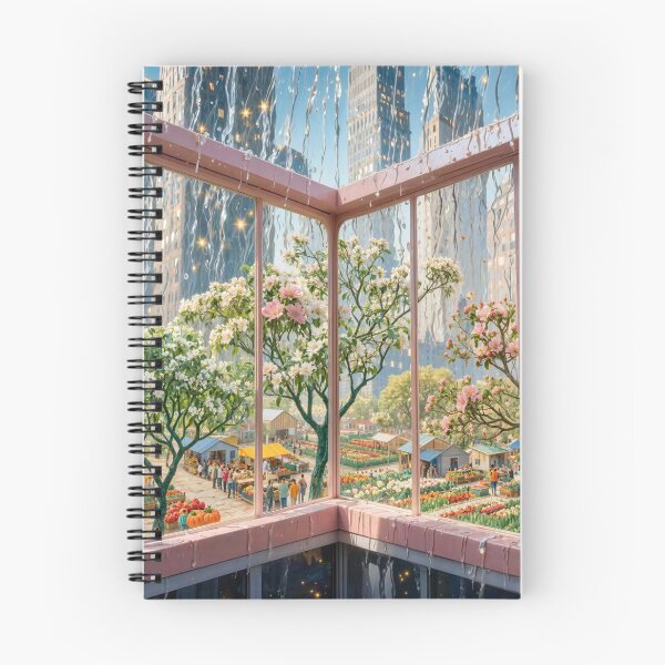 Item preview, Rainy Window View of Flowers and City designed and sold by M-Y-A-R-T-.