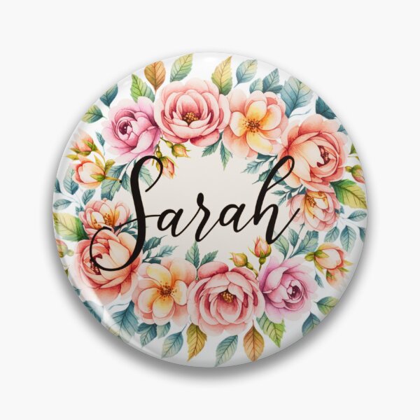 Item preview, Sarah Floral Name Watercolor Boho Personalized Design designed and sold by ArcticFoxStudio.