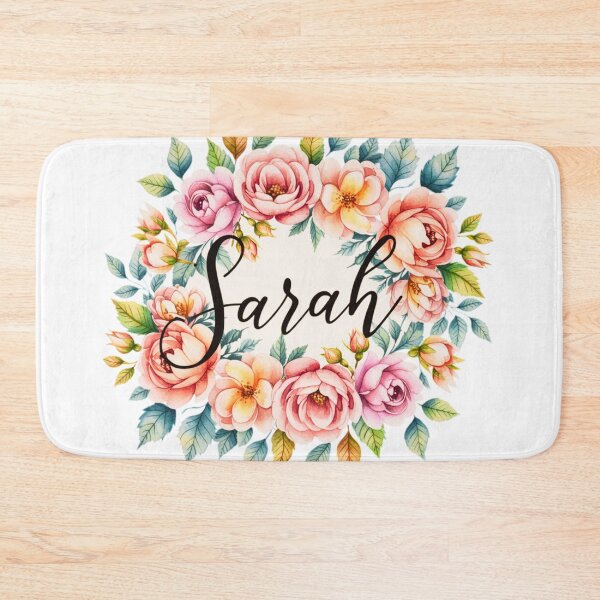 Item preview, Sarah Floral Name Watercolor Boho Personalized Design designed and sold by ArcticFoxStudio.