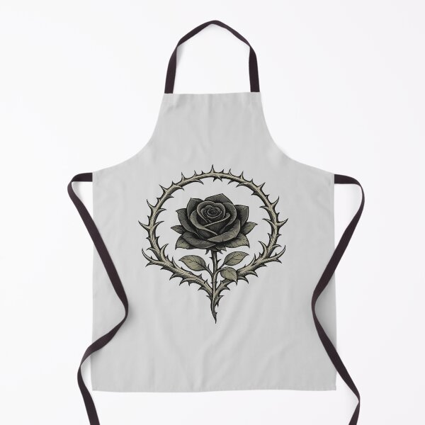 Item preview, Black Thorn Rose Sigil — Dark Gothic Floral Emblem designed and sold by Dream Machine.