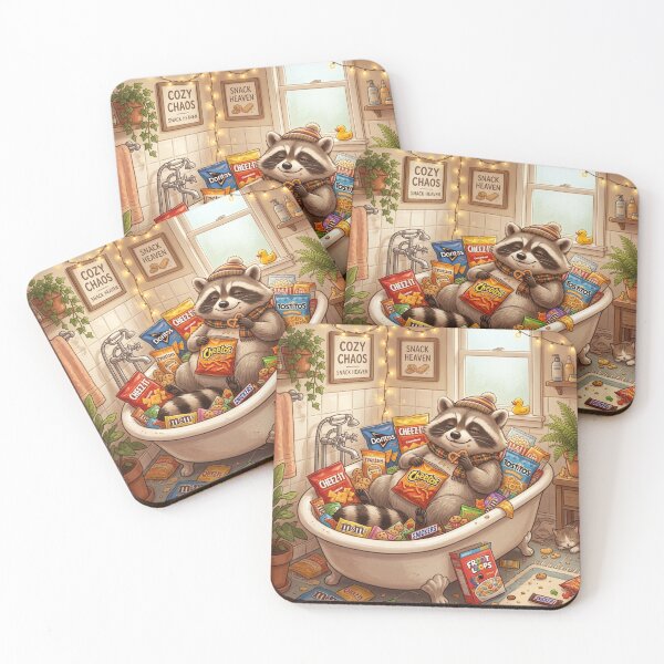 Item preview, Snack Bath Raccoon T-Shirt | Funny Cozy Trash Panda Graphic Tee designed and sold by DmaarGroup.