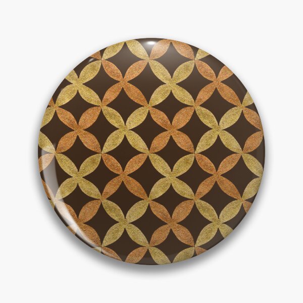 Item preview, Gold Autumn Leaves Geometric Pattern (Dark Background) designed and sold by andrebalest.art.