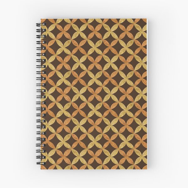 Item preview, Gold Autumn Leaves Geometric Pattern (Dark Background) designed and sold by andrebalest.art.