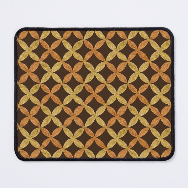 Item preview, Gold Autumn Leaves Geometric Pattern (Dark Background) designed and sold by andrebalest.art.