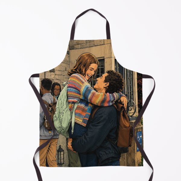 Item preview, Cute moment between Hannah (Ella Bright) and Garrett (Belmont Cameli) from Off Campus (fan art) designed and sold by PopCultureAndStuff.