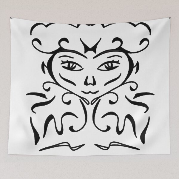 Item preview, The Queen Tribal Goddess Line Art designed and sold by Rexusstain.