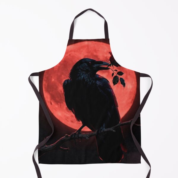 Item preview, Crow Under Red Moon designed and sold by VelarisMoon.