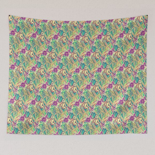 Item preview, Monkey Flower Multi Color in Repeatable Image designed and sold by yonni.