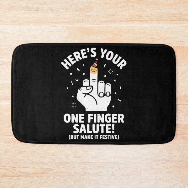 Item preview, Festive One Finger Salute designed and sold by Amir Faysal.