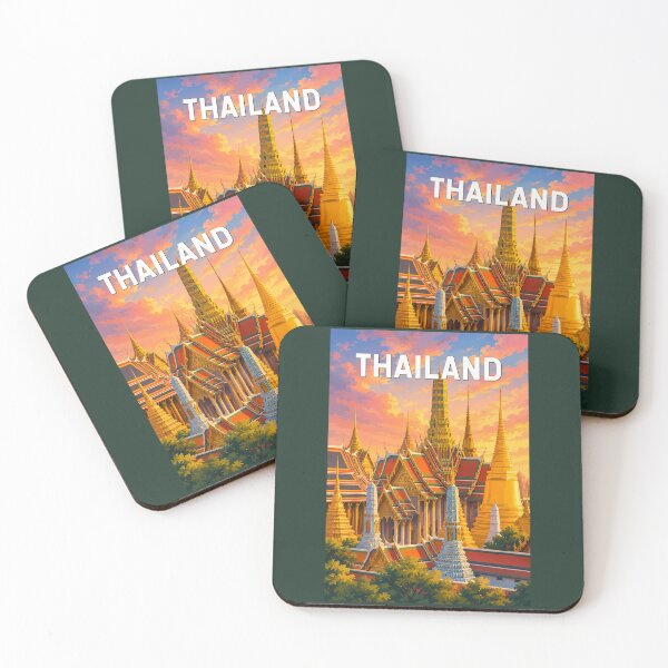 Item preview, Thailand Illustration Travel Art Vintage designed and sold by KrisSidDesigns.