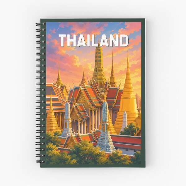 Item preview, Thailand Illustration Travel Art Vintage designed and sold by KrisSidDesigns.