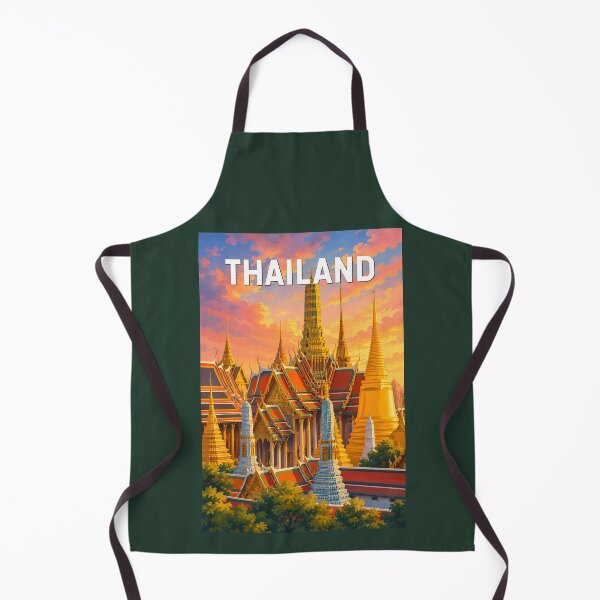 Item preview, Thailand Illustration Travel Art Vintage designed and sold by KrisSidDesigns.