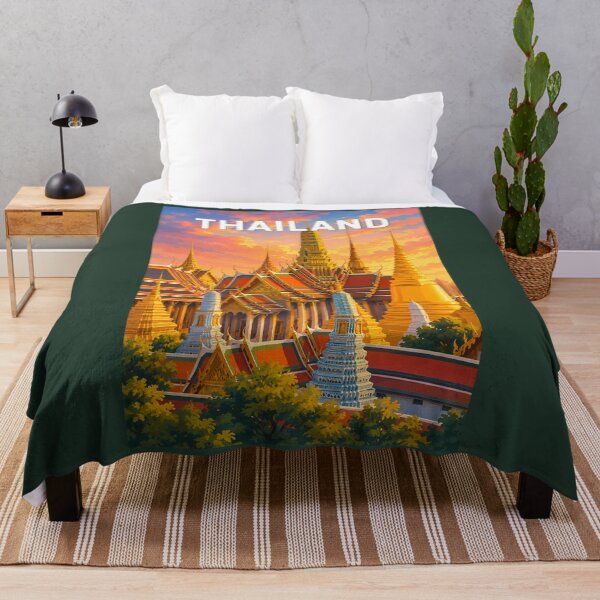 Item preview, Thailand Illustration Travel Art Vintage designed and sold by KrisSidDesigns.