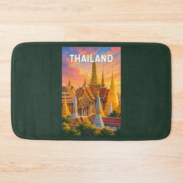 Item preview, Thailand Illustration Travel Art Vintage designed and sold by KrisSidDesigns.
