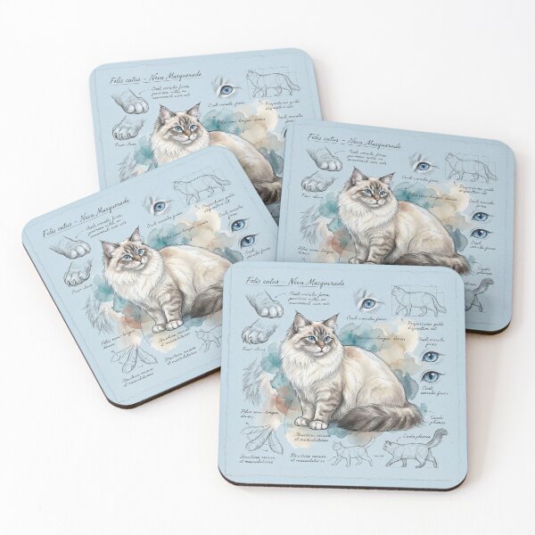 Item preview, Neva Masquerade Cat Anatomical Art Print designed and sold by Paolo-Bandal.