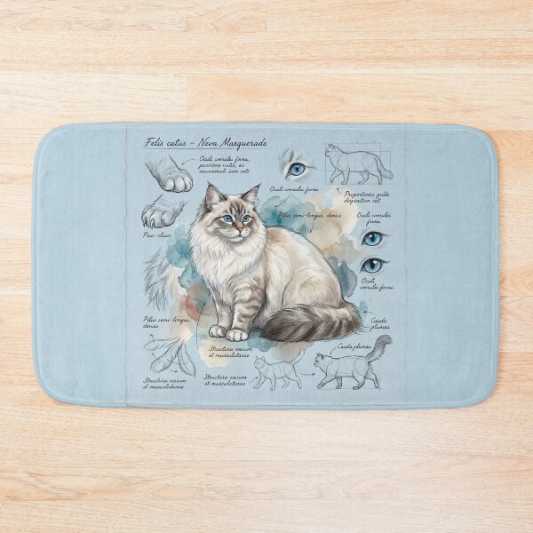 Item preview, Neva Masquerade Cat Anatomical Art Print designed and sold by Paolo-Bandal.