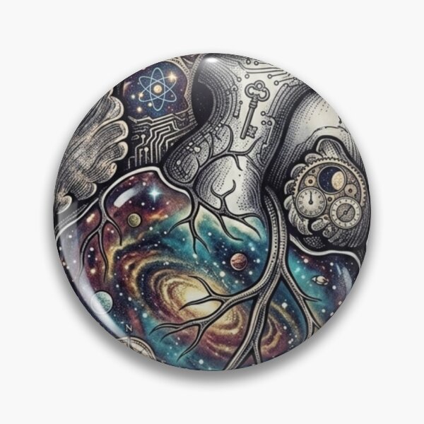 Item preview, Anatomical Heart Galaxy Nebula Space Art designed and sold by JeevanStickers.