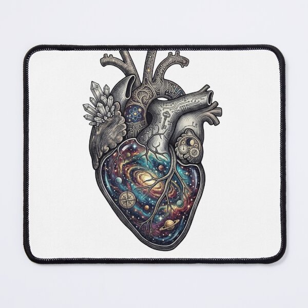 Item preview, Anatomical Heart Galaxy Nebula Space Art designed and sold by JeevanStickers.