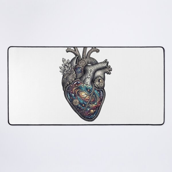 Item preview, Anatomical Heart Galaxy Nebula Space Art designed and sold by JeevanStickers.