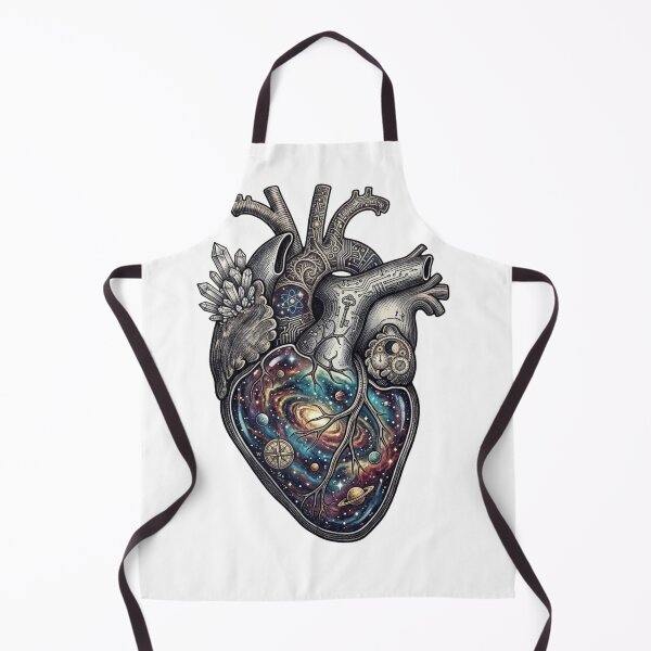 Item preview, Anatomical Heart Galaxy Nebula Space Art designed and sold by JeevanStickers.