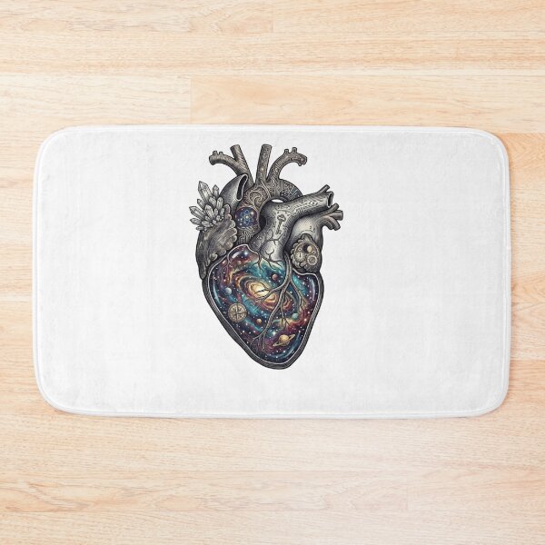 Item preview, Anatomical Heart Galaxy Nebula Space Art designed and sold by JeevanStickers.