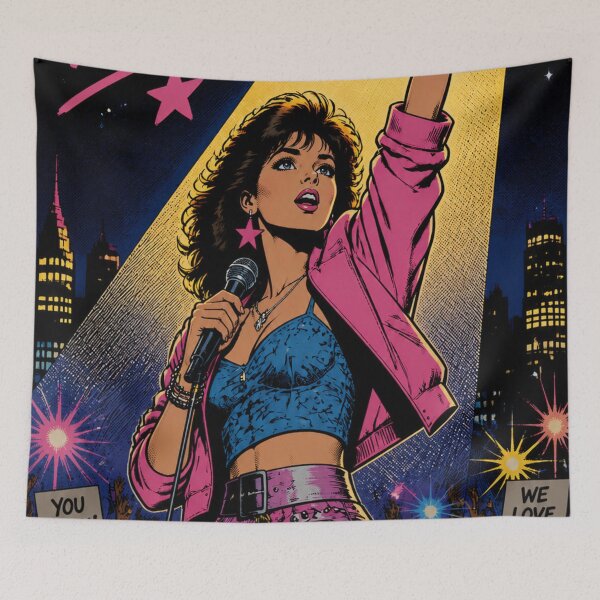 Item preview, A Star is Born | Success, Music and Retro Comic Art designed and sold by reflejoentinta.