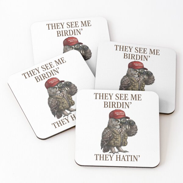 Item preview, They See Me Birdin' - Funny Owl Birdwatching Parody designed and sold by orioleoutdoor.
