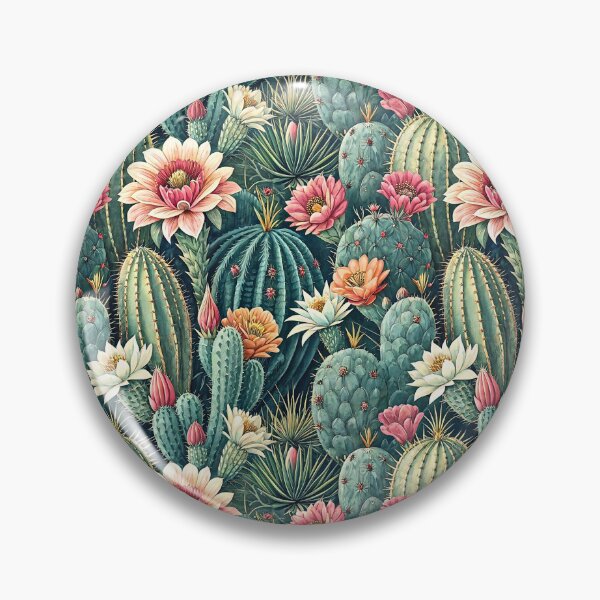 Item preview, Boho Desert Cactus Bloom Pattern designed and sold by Petal & Pattern Co.