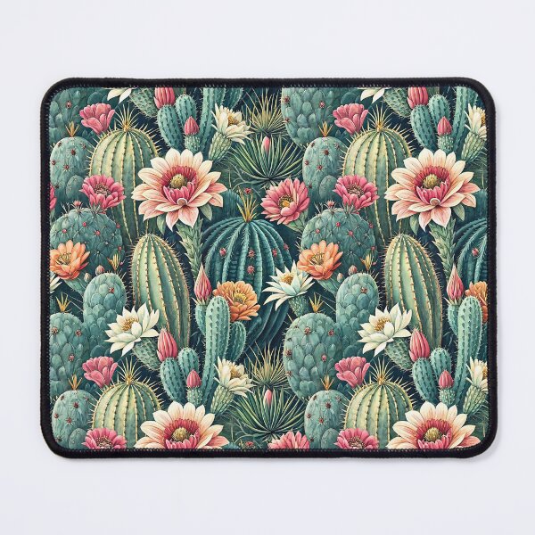 Item preview, Boho Desert Cactus Bloom Pattern designed and sold by Storybook Botanica.