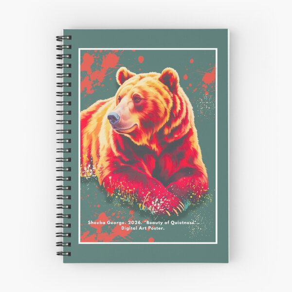 Item preview, Wild Bear Sit Beauty Quietness Art Poster designed and sold by Queen-Sheeba.
