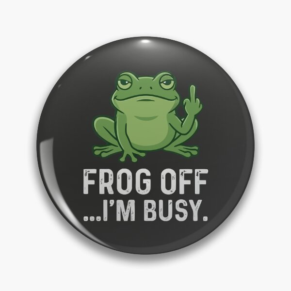 Item preview, Frog Off I'm Busy designed and sold by Amir Faysal.