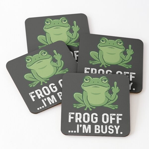 Item preview, Frog Off I'm Busy designed and sold by Amir Faysal.