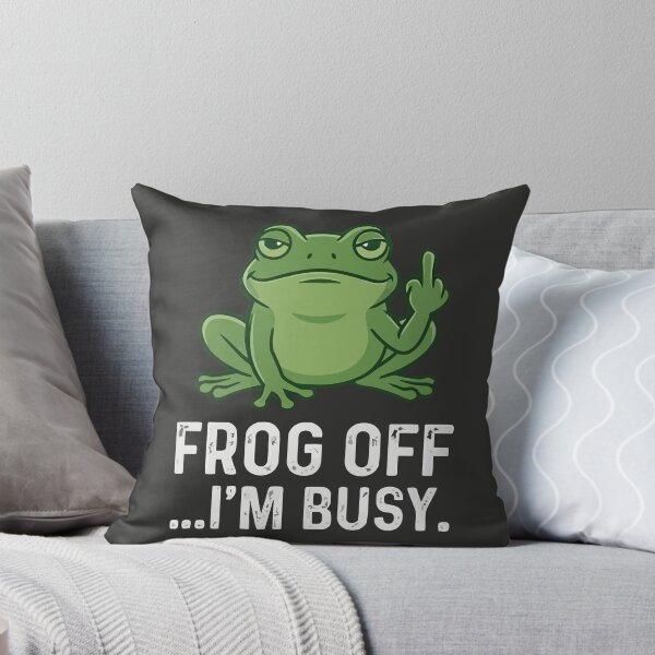 Item preview, Frog Off I'm Busy designed and sold by Amir Faysal.