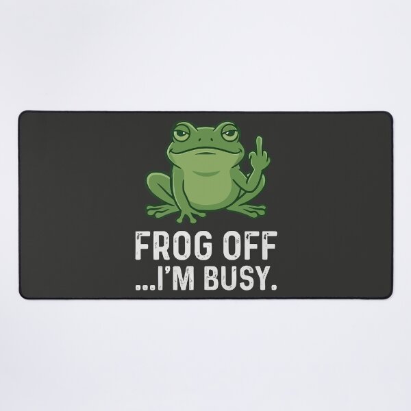 Item preview, Frog Off I'm Busy designed and sold by Amir Faysal.