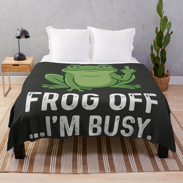 Item preview, Frog Off I'm Busy designed and sold by Amir Faysal.