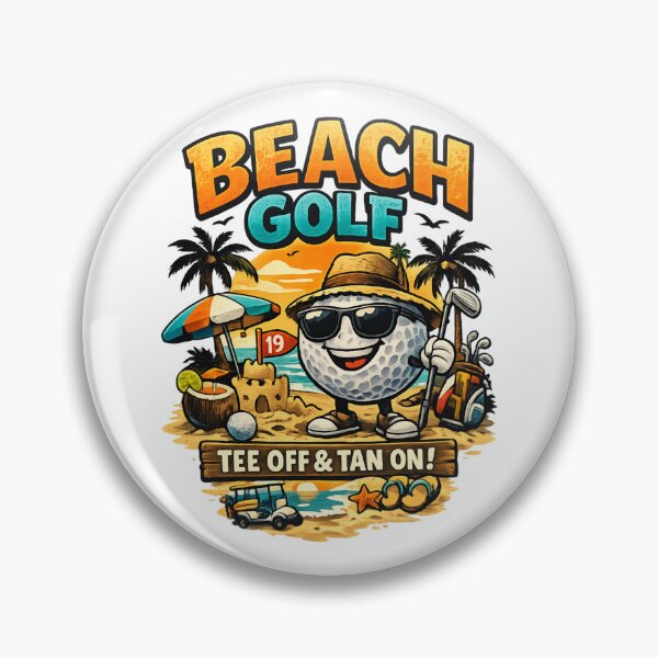 Item preview, Beach Golf Tee Off & Tan On -  Funny Summer Vacation Golfer designed and sold by SidTastic .