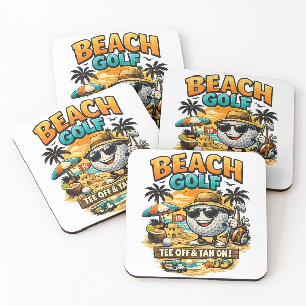 Item preview, Beach Golf Tee Off & Tan On -  Funny Summer Vacation Golfer designed and sold by SidTastic .